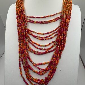 Multicolor Beaded Boho Necklace